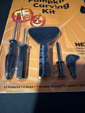 pumpkin patch Black and Orange Pumpkin Carving Kit
